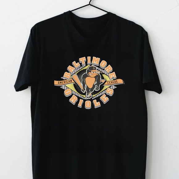 Other - Baltimore Orioles Unisex Black Tee Shirt, Graphic Design Baseball Tee PM
